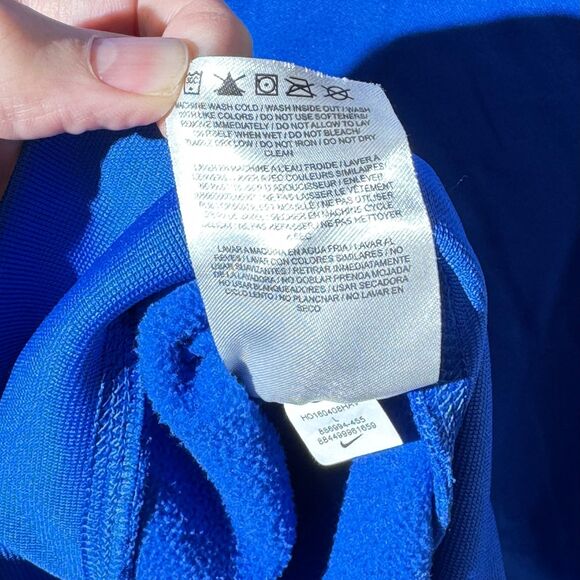 Nike Therma-Fit Beast Hoodie Men’s Large Blue Fleece Pullover EUC - Picture 7 of 9